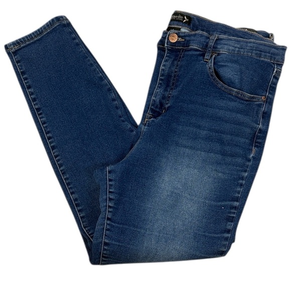 Nanette Lepore Blue Belle High Rise Skinny Jeans Size 16 - Picture 1 of 11